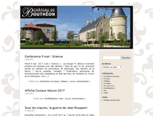 Tablet Screenshot of blog.chateau-boutheon.com